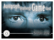 Autograph Challenge Game 'O' (Trading Card) Twilight Zone - The Next Dimension - 2000 Rittenhouse Archives # O - Mint