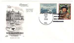 United States Postage Stamps - #  961 - # 2869c - Trans-Mississippi Issue - Event Cover - Art Craft