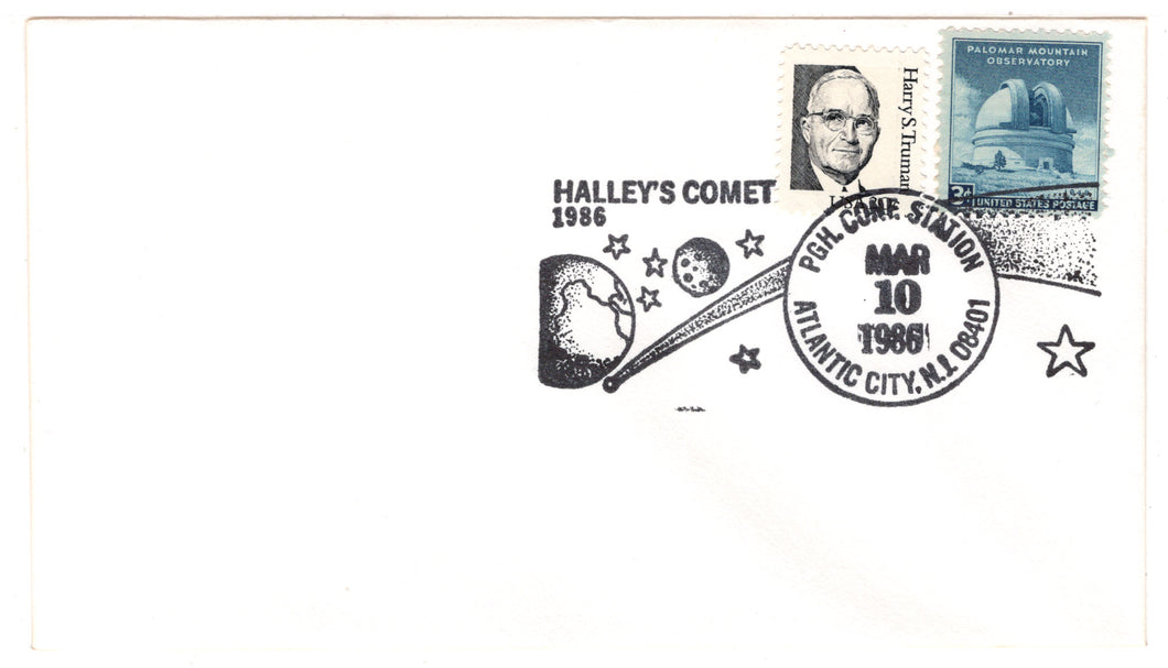 United States Postage Stamps - #  966 - # 1862 - Halley's Comet - Event Cover - New Jersey