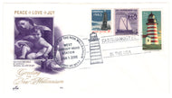 United States Postage Stamps - # 1095 - # 1240 - # 2472 - Greeting the New Millennium - Event Cover