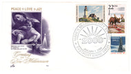 United States Postage Stamps - # 1240 - # 1391 - # 2298 - Greeting the New Millennium - Event Cover