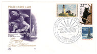 United States Postage Stamps - # 1240 - # 1391 - # 2299 - Greeting the New Millennium - Event Cover