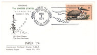 United States Postage Stamps - # 1466 - INPEX '74 - Mt. Hood, Oregon - Event Cover