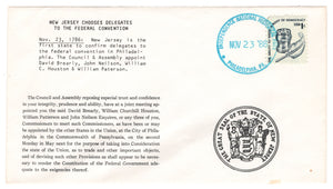 United States Postage Stamps - # 1581 - New Jersey Chooses Delegates to the Federal Convention - Event Cover