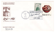 United States Postage Stamps - # 1590 - # 1709 - Alfred University Sesquicentennial - Event Cover