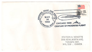 United States Postage Stamps - # 1895 - SPRINGEX 83 Springfield, Virginia - Event Cover