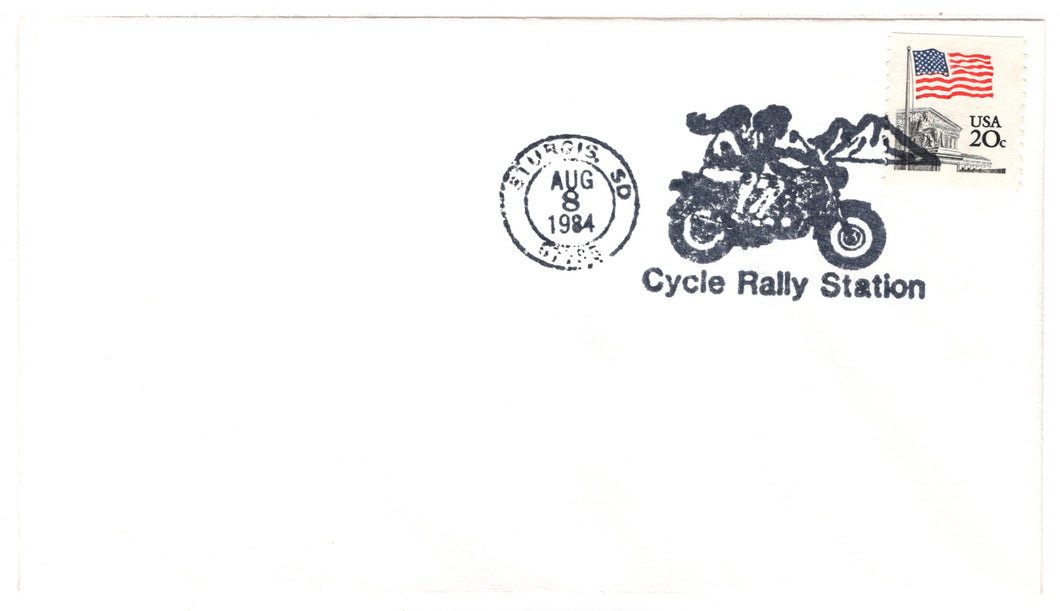 United States Postage Stamps - # 1895 - Cycle Rally, Sturgis, South Dakota - Event Cover - August 8, 1984