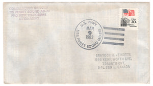 United States Postage Stamps - # 1895 - USS Puget Sound AD-38 US Navy - Event Cover