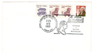 United States Postage Stamps - # 1897 - # 2149 - # 2252 - Commemorating the Birthday of George Washington - Event Cover