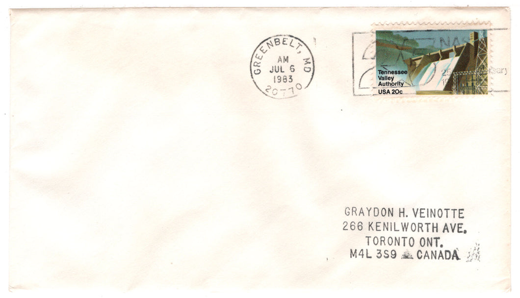 United States Postage Stamps - # 2042 - 25th Anniversary of NASA - Event Cover - July 6, 1983