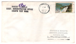 United States Postage Stamps - # 2042 - Robert F Mayes Chief Administration Office 4950th Test Wing - Event Cover