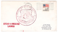 United States Postage Stamps - # 2114 - 6594th Air Base Squadron - STS 61-A Mission Launch - Event Cover
