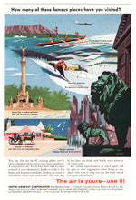 Load image into Gallery viewer, United Aircraft Corporation Vintage Ad - (The Air is Yours - Use It) # 4 - 1950&#39;s
