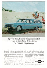 Load image into Gallery viewer, Chevell by Chevrolet 1965 Wagons - Vintage Ad - (350 Horse Power Turbo Fire V8) # 5 - General Motors Company 1965

