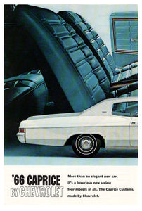 Caprice by Chevrolet 1966 - Vintage Ad - (Caprice Custom Coupe) # 39 - General Motors Company 1966