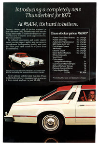Thunderbird 1977 Town - Vintage Ad - (Hard Top) # 46 - Ford Motor Company 1977