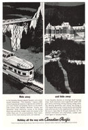 Canadian Pacific Vintage Ad - (Rockies at Banff Springs, Alberta, Canada) # 69 - 1960's