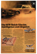 Load image into Gallery viewer, Buick 1978 Electra - Vintage Ad - (Intelligence and Elegance) # 72 - General Motors Company 1978
