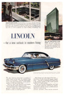Lincoln Cosmopolitan & Capri - Vintage Ad - (For a New Outlook in Modern Living) # 81 - Ford Motor Company 1950's