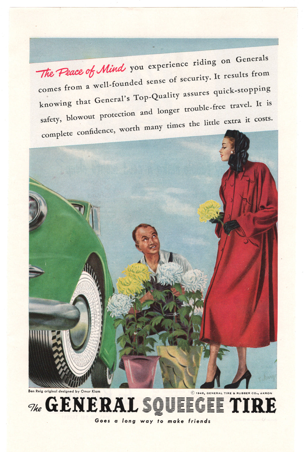 General Tire - Vintage Ad - (General Squeegee Cushion Tires) # 100 - 1948