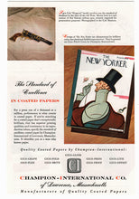 Load image into Gallery viewer, The New Yorker - Vintage Ad (Champion Internations Co.) - # 113 - 1960&#39;s
