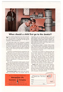 Metropolitan Life Insurance - Vintage Ad (Children at The Dentist) - # 120 - 1960's