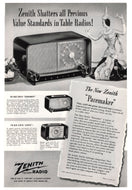 Zenith Pacemaker Radios Vintage Ad - (Table Top Radios) # 138 - 1948