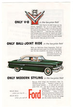 Load image into Gallery viewer, Ford&#39;s V-8 and Ball Joint Ride - Vintage Ad # 149 - Ford Motor Company 1950&#39;s
