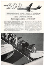 Load image into Gallery viewer, Douglas DC-8 Jet Vintage Ad - (The World&#39;s Most Distinguished Jetliner!) # 168 - 1960&#39;s

