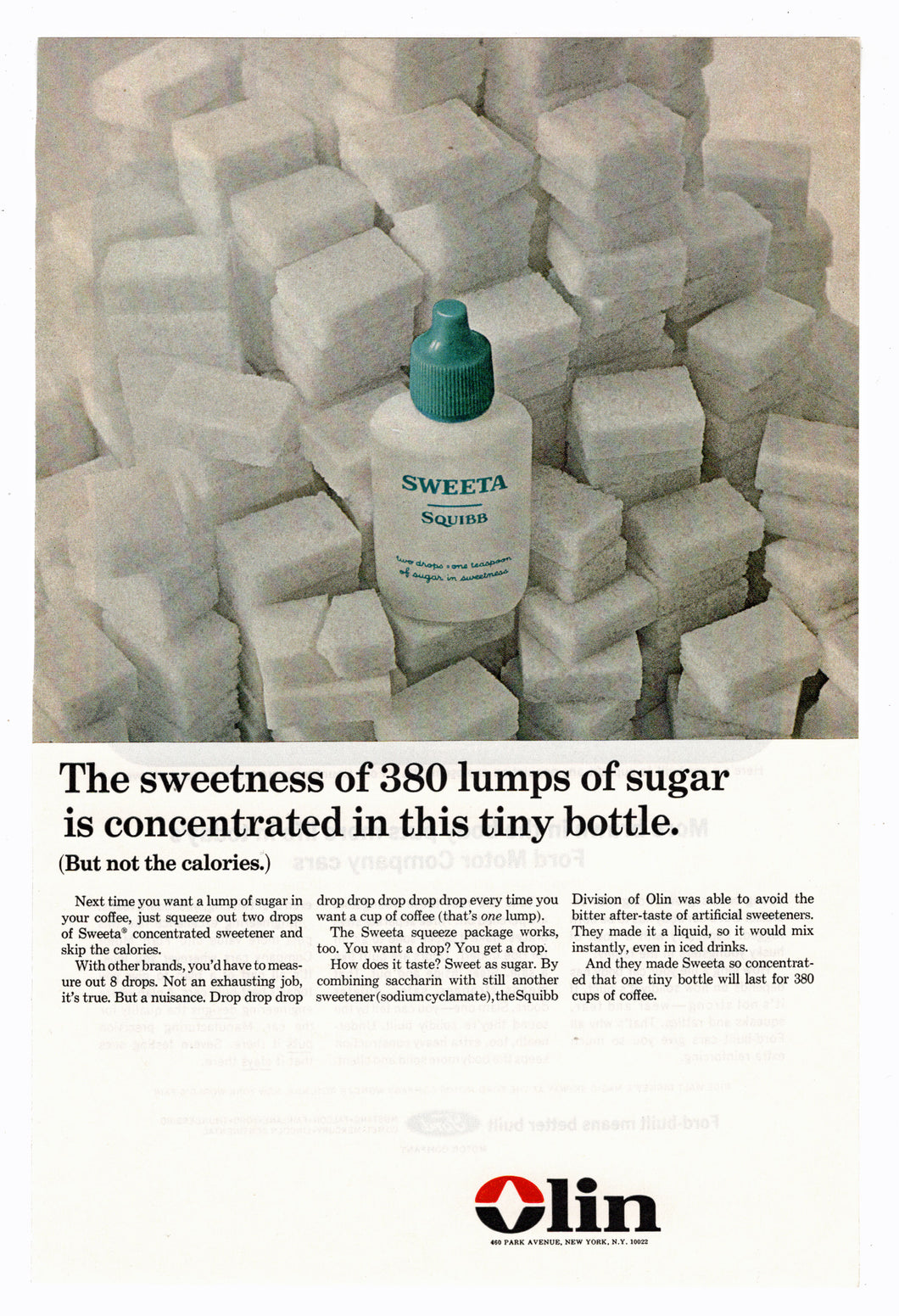 Olin Sweeta Sugar Sweeter - Vintage Ad - # 186 - 1960's