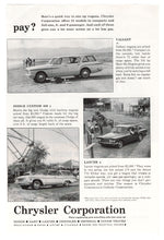 Load image into Gallery viewer, Chrysler Cars for 1962 - Vintage Ad - (Station Wagon) # 206 - Chrysler Corporation 1962
