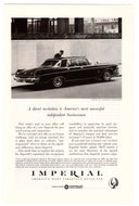 Imperial Crown 1963 - Vintage Ad - (Four Door) # 76 - Chrysler Corporation 1963