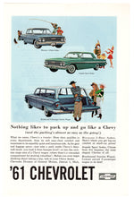 Load image into Gallery viewer, Chevrolet Sedan&#39;s &amp; Wagons 1961 - Vintage Ad - # 212 - General Motors Company 1961
