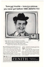 Load image into Gallery viewer, Zenith 1961 Television Vintage Ad - (Featuring Red Skelton) # 248 - 1961
