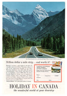 Holiday in Canada Vintage Ad - (Roger's Pass, Canadian Rockies, Canada) # 263 - 1960's