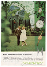 Load image into Gallery viewer, Hamilton Watches Vintage Ad - (Bright Memories are Made by Hamilton) # 312 - 1960&#39;s
