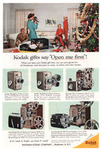 Load image into Gallery viewer, Kodak Movie Cameras &amp; Projectors - Vintage Ad (Christmas Gifts) - # 325 - 1960&#39;s

