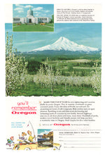 Load image into Gallery viewer, Oregon Vacation, USA Vintage Ad - (Mount Hood) # 329 - 1960's
