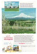 Oregon Vacation, USA Vintage Ad - (Mount Hood) # 329 - 1960's