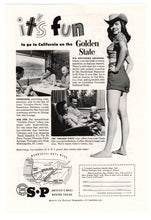 Load image into Gallery viewer, Southern Pacific Railway Vintage Ad - (Train to California) # 330 - 1960&#39;s
