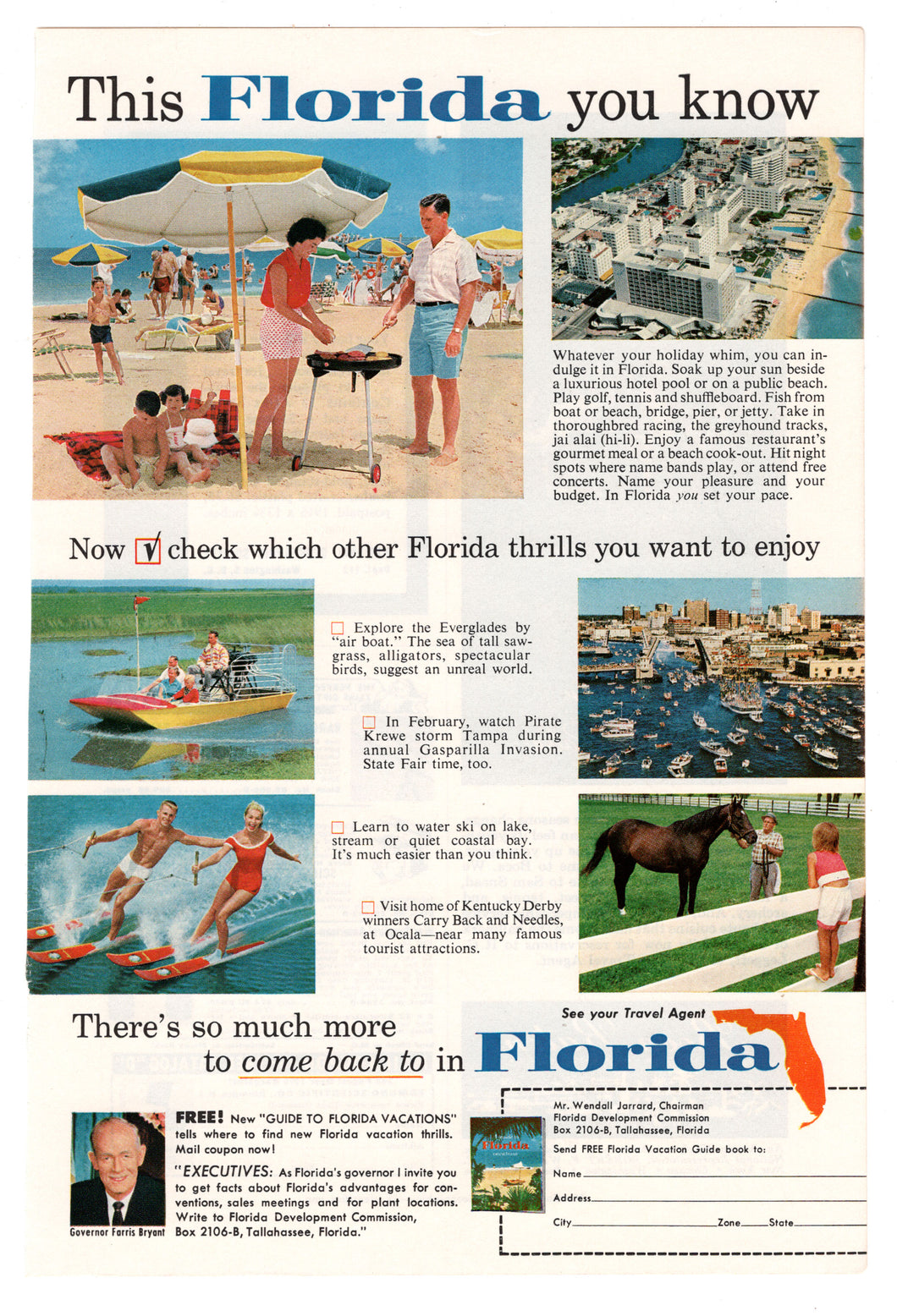 Florida Vacation, USA Vintage Ad - (This Florida You Know) # 333 - 1960's