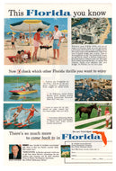 Florida Vacation, USA Vintage Ad - (This Florida You Know) # 333 - 1960's