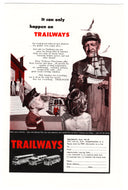 Trailways Coach and Bus Vintage Ad - (It Can Only Happen on Trailways) # 334 A - 1960's
