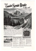 Load image into Gallery viewer, Canadian National Railways Vintage Ad - (Canada&#39;s Scenic Route) # 342 - 1960&#39;s
