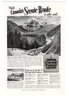 Canadian National Railways Vintage Ad - (Canada's Scenic Route) # 342 - 1960's