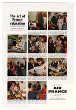 Load image into Gallery viewer, Air France Jet Vintage Ad - (The Art of French Relaxation) # 356 - 1960&#39;s
