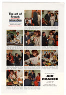Air France Jet Vintage Ad - (The Art of French Relaxation) # 356 - 1960's