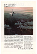 Douglas DC-8 or DC-9 Jet Vintage Ad - (Fly the Quick and Quiet Jets) # 360 - 1960's