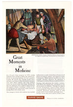 Load image into Gallery viewer, Parker-Davis Vintage Ad (Great Moments in Medicine) # 378 - 1960
