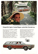 Caprice by Chevrolet 1966 - Vintage Ad - (Caprice Custom Wagons) # 405 - General Motors Company 1966